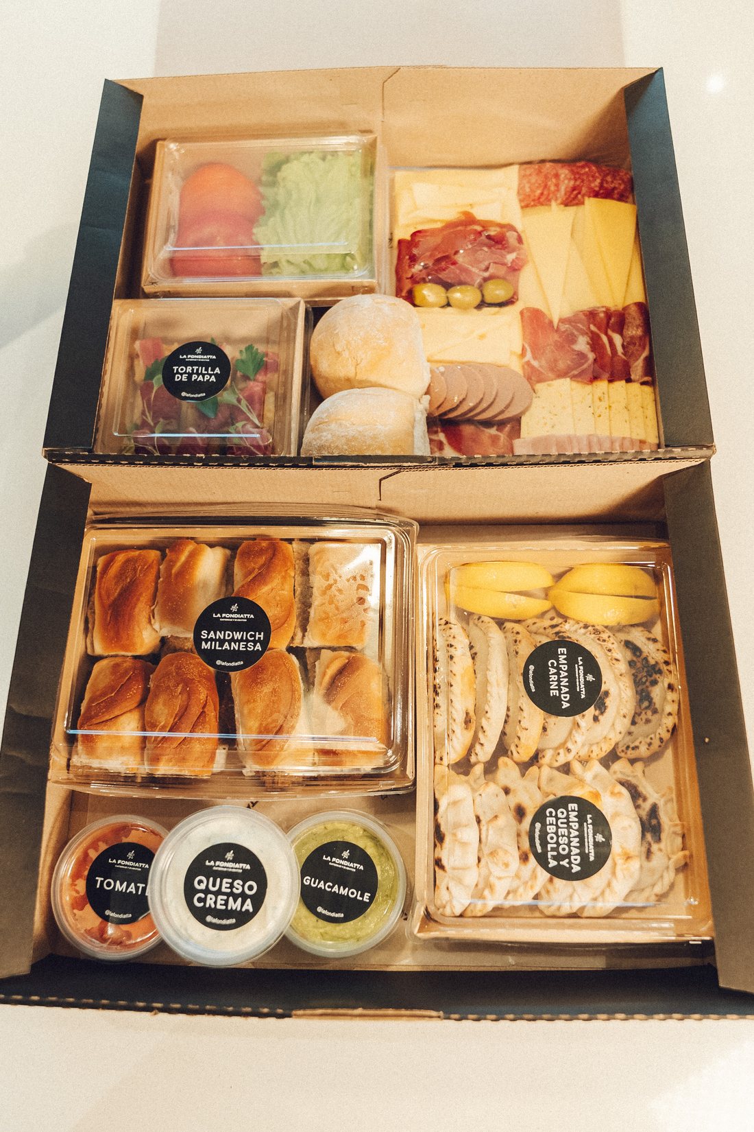 Caja de finger food armada